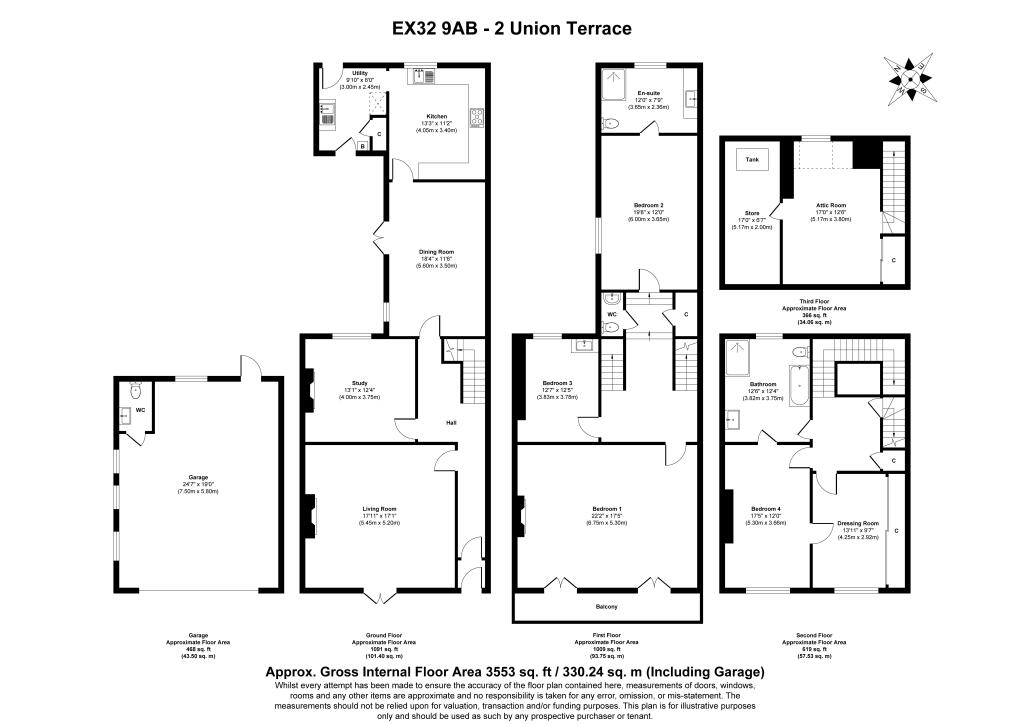 2 Union Terrace, Barnstaple, Devon, EX32 9AB - Image 20